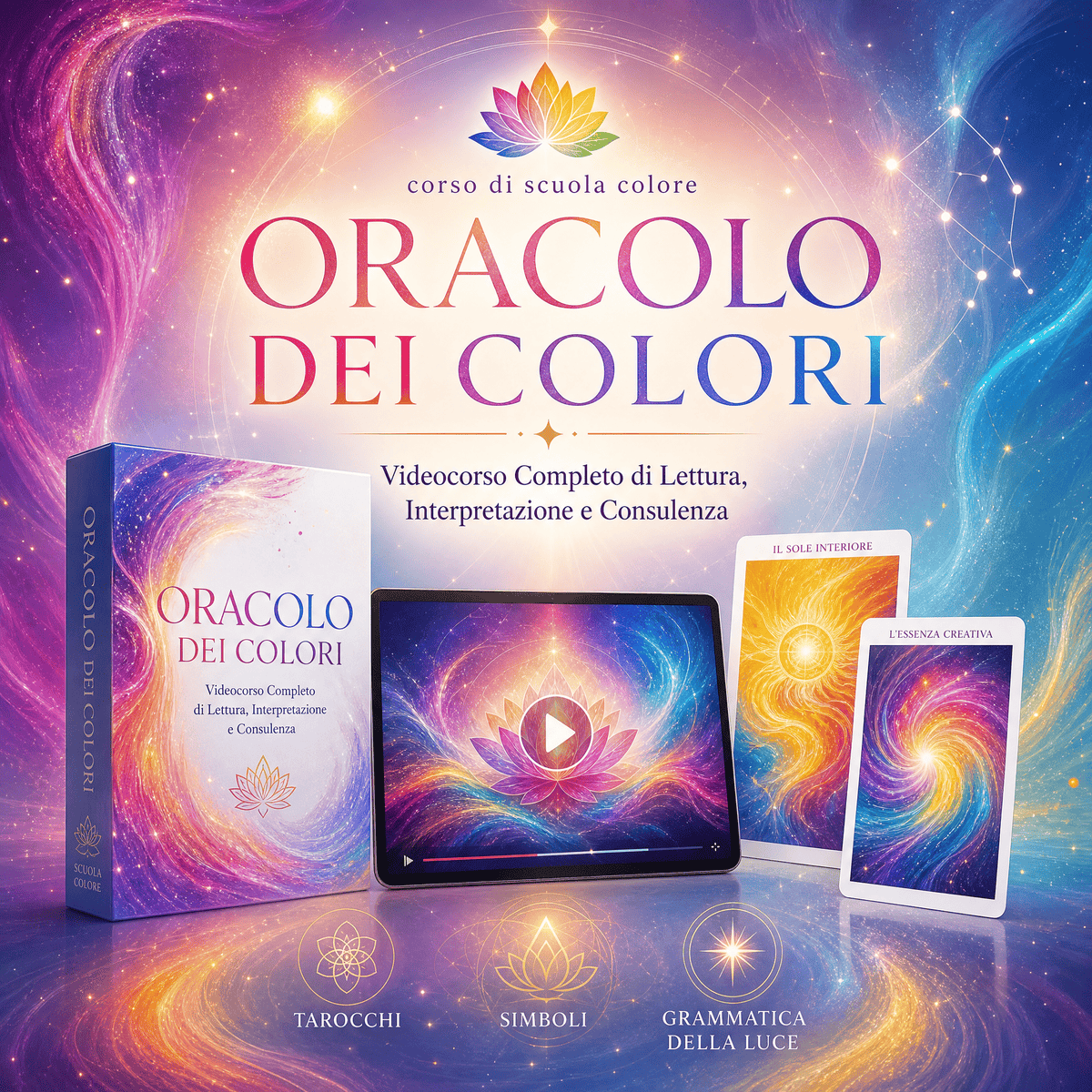 Oracolo dei Colori – Video Corso Completo di Lettura, Interpretazione e Consulenza